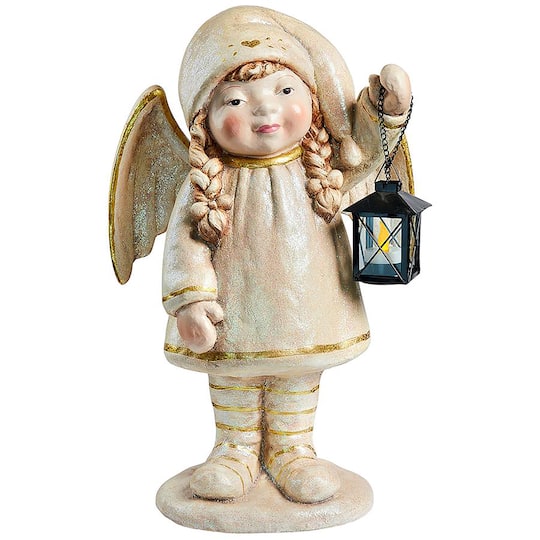 Design Toscano 19&#x22; Noelle Shines the Christmas Light Angel Statue